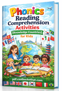 Phonics Reading Comprehension Activities (Knowledge Countries) for Kids